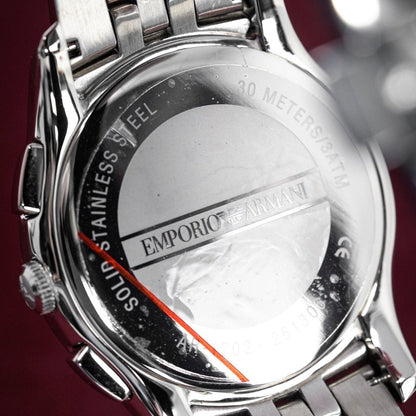 Emporio Armani Ar1702 Men S Valente Chronograph Steel Watch