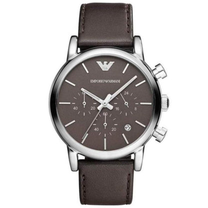 Emporio Armani Ar1734 Men S Luigi Chronograph Brown Watch