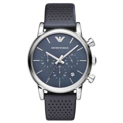 Emporio Armani Ar1736 Men S Blue Chronograph Watch