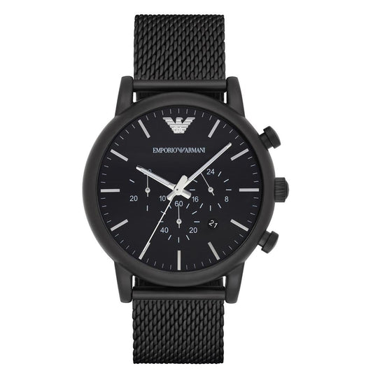 Emporio Armani Ar1968 Men S Black Chronograph Watch
