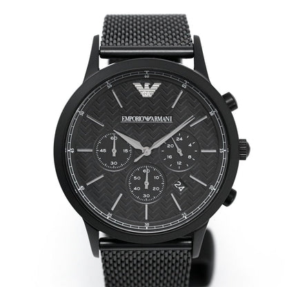 Emporio Armani Ar2498 Men S Chronograph Watch Black Pvd