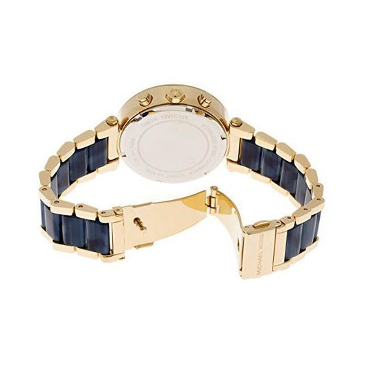 Michael Kors Mk6238 Ladies Parker Two Tone Blue Watch