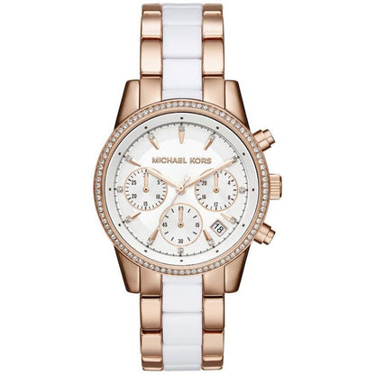 Michael Kors Mk6324 Ladies Ritz Two Tone Rose Gold Watch