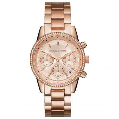 Michael Kors Mk6357 Ladies Ritz Rose Gold Watch