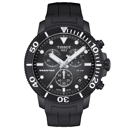 Tissot Seastar 1000 Chronograph Mens Black Watch T120 417 37 051 02
