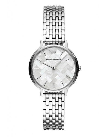 Emporio Armani Mother Of Pearl Dial Silver Steel Strap Watch For Women Ar11112