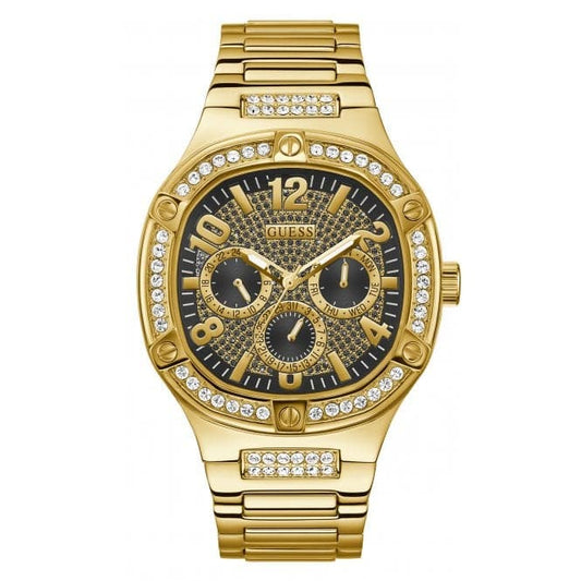 Guess Watches Gents Duke Stainless Steel Gold Watch Gw0576g2