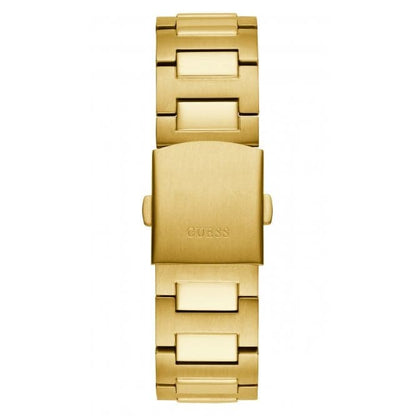 Guess Watches Gents Headline Stainless Steel Gold Watch Gw0572g2