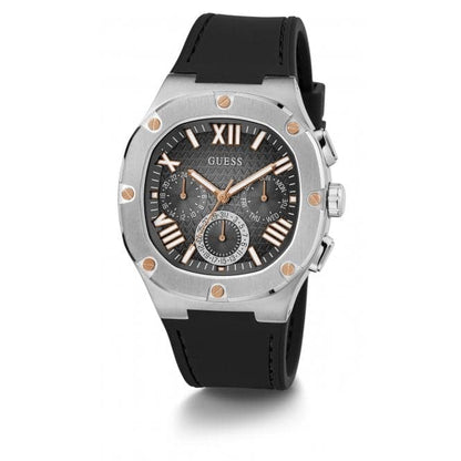 Guess Watches Gents Headline Stainless Steel Silver Watch Gw0571g1