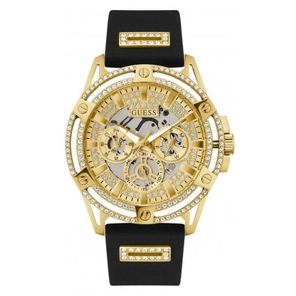 Guess Watches Gents King Stainless Steel Gold Watch Gw0537g2