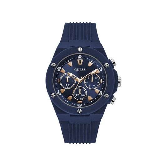 Guess Watches Poseidon Mens Sport Blue Polycarbonate Watch Gw0268g3