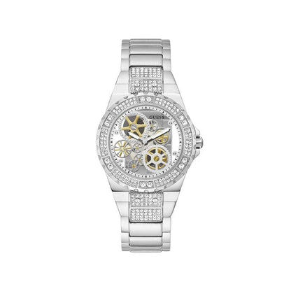 Guess Watches Reveal Ladies Trend Silver Stainless Steel Watch Gw0302l1