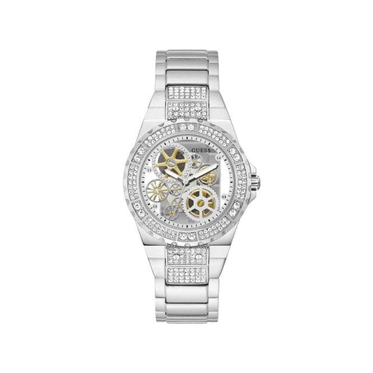 Guess Watches Reveal Ladies Trend Silver Stainless Steel Watch Gw0302l1