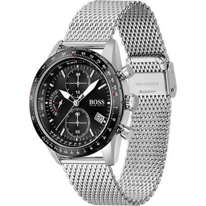 Hugo Boss Mens 1513886 Chronograph Pilot Edition Stainless Steel Watch