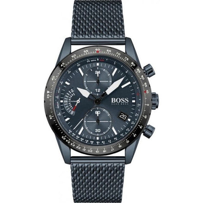 Hugo Boss Mens 1513887 Chronograph Blue Pilot Edition Watch