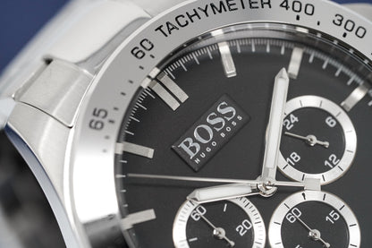Hugo Boss Men S Watch Chronograph Ikon Black Hb1512965