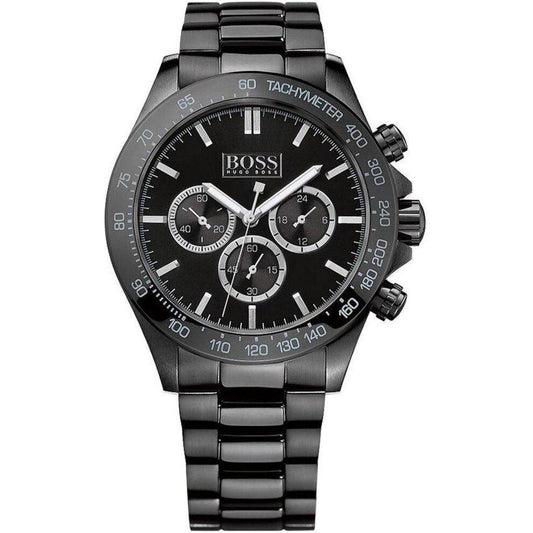 Hugo Boss Men S Watch Chronograph Ikon Black Pvd Hb1512961