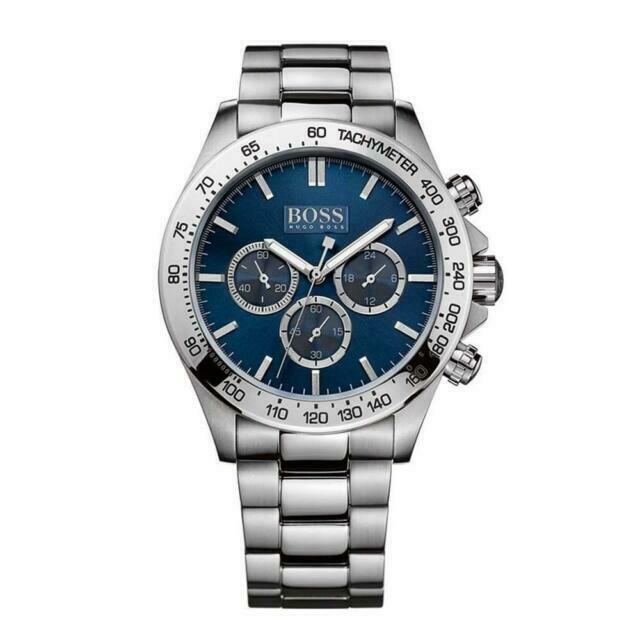 Hugo Boss Men S Watch Chronograph Ikon Blue Hb1512963
