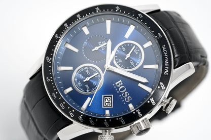 Hugo Boss Men S Watch Chronograph Rafale Blue Hb1513391