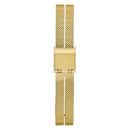 Guess Watches Ladies Array Stainless Steel Mesh Gold Tone Watch Gw0471l2