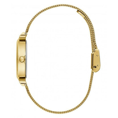 Guess Watches Ladies Array Stainless Steel Mesh Gold Tone Watch Gw0471l2