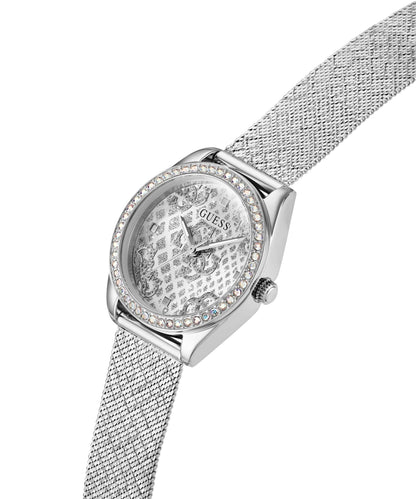 Ladies Boa Silver Tone Mesh Watch Gw0748l1