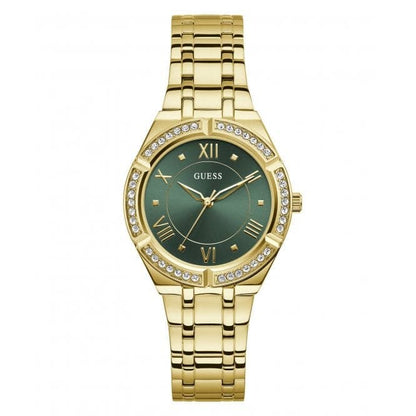 Guess Watches Ladies Cosmo Gold Tone Watch Gw0033l8