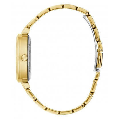 Guess Watches Ladies Crystal Clear Stainless Steel Gold Tone Watch Gw0470l2