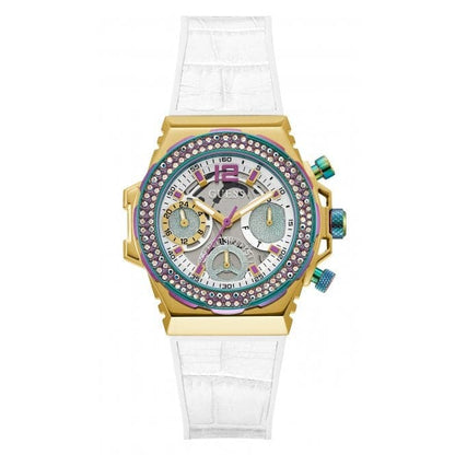 Guess Watches Ladies Fusion Stainless Steel Gold Silver Watch Gw0553l2