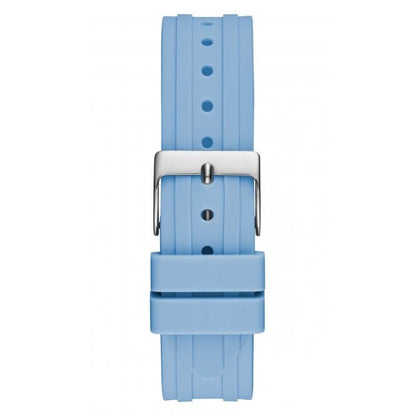 Guess Watches Ladies Heiress Silicone Silver Watch Gw0407l1