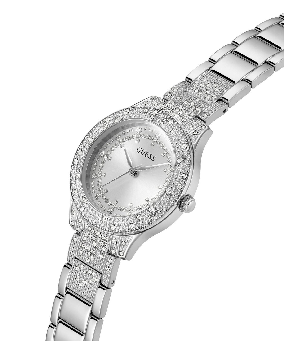 Ladies Shooting Star Silver Tone Recycled Steel Watch Gw0746l1