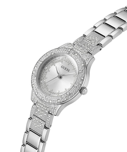 Ladies Shooting Star Silver Tone Recycled Steel Watch Gw0746l1