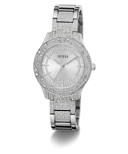 Ladies Shooting Star Silver Tone Recycled Steel Watch Gw0746l1
