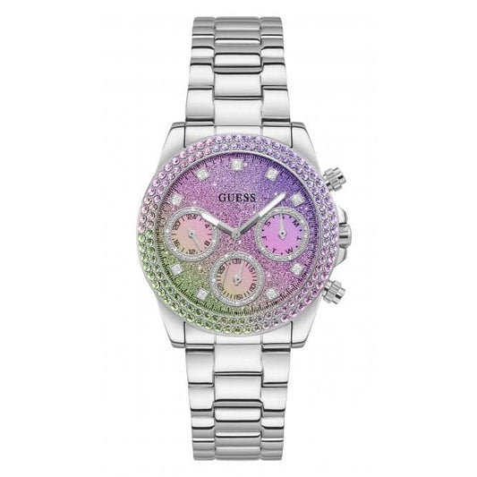 Guess Watches Ladies Sol Stainless Steel Silver Watch Gw0483l1