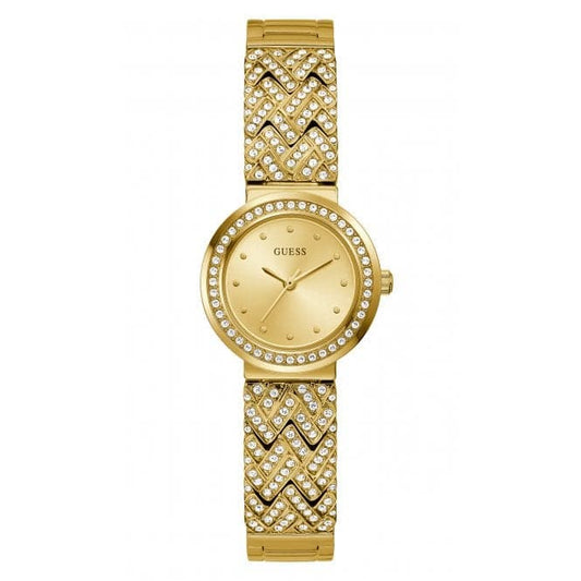 Guess Watches Ladies Treasure Stainless Steel Gold Tone Watch Gw0476l2