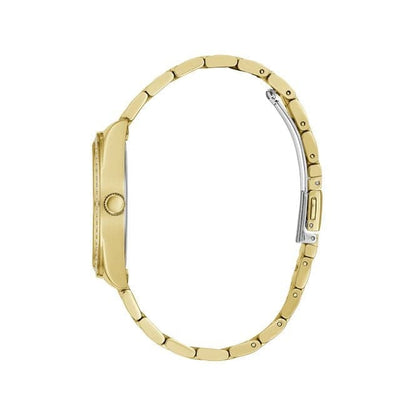 Guess Watches Luna Ladies Dress Gold Stainless Steel Watch Gw0307l2