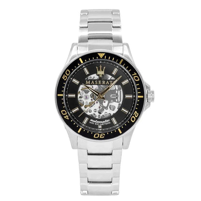 Maserati R8823140002 Sfida Automatic Mens Silver Watch
