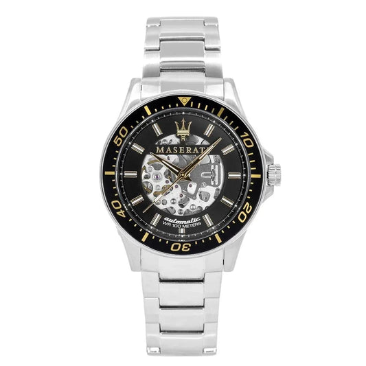 Maserati R8823140002 Sfida Automatic Mens Silver Watch