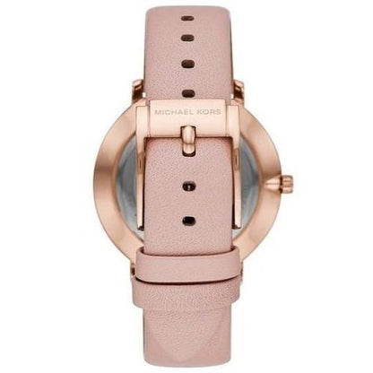 Michael Kors Mk2741 Ladies Pyper Rose Gold Silver With Pink Leather Watch