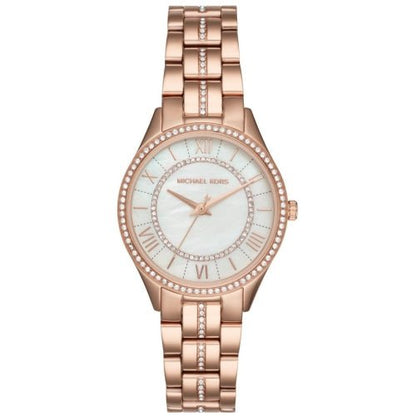Michael Kors Mk3716 Ladies Lauryn Rose Gold Mother Of Pearl Watch