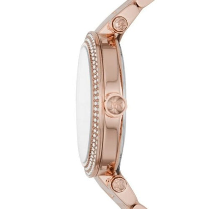 Michael Kors Mk5781 Ladies Parker Rose Gold White Stainless Watch