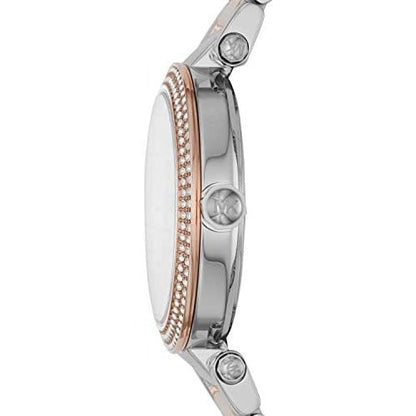 Michael Kors Mk6301 Ladies Parker Rose Gold Silver Stainless Watch