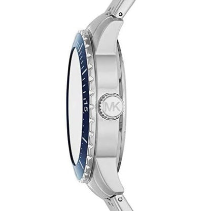 Michael Kors Mk7153 Men S Cunningham Silver Blue 44mm Watch