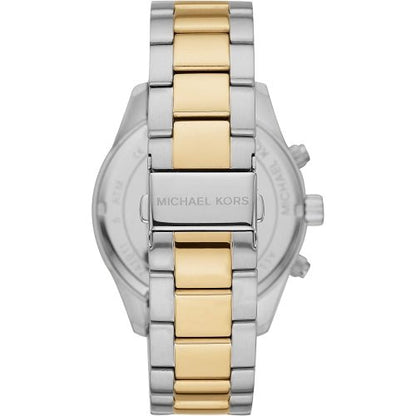 Michael Kors Mk8825 Men S Layton Two Tone Blue Chronograph Watch