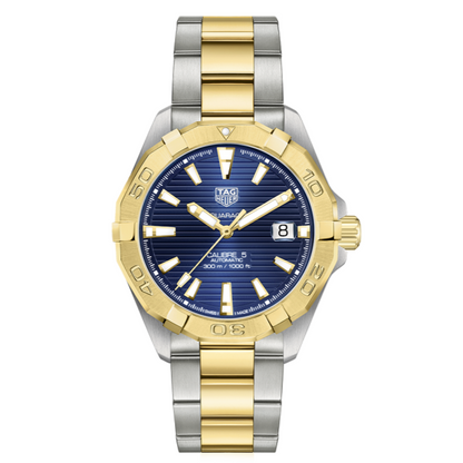 Tag Heuer Aquaracer Calibre 5 Blue Dial Two Tone Steel Strap Watch For Women Wbd2120 Bb0930