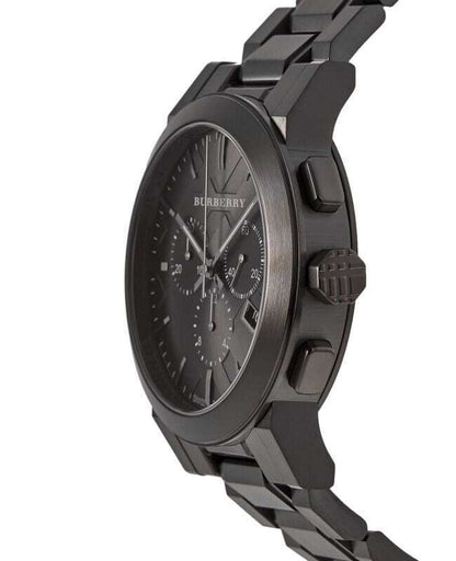 Burberry Mens Watch Chronograph The City Black Pvd Bu9354