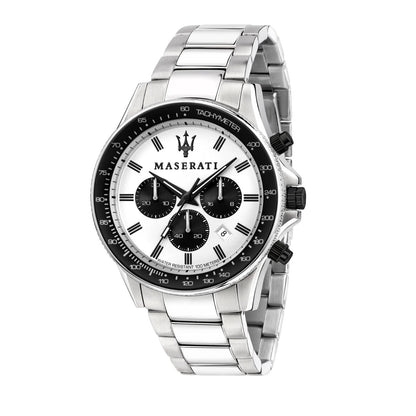 Maserati R8873640003 Sfida Chrono Mens Silver Watch