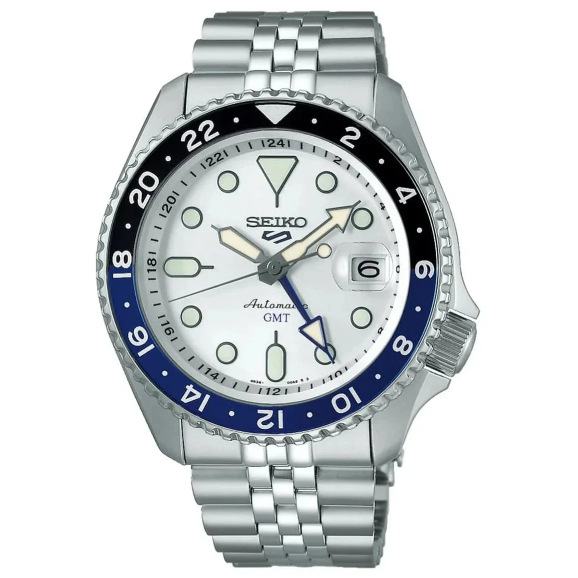 Seiko 5 Sports Auto Mens Silver Watchssk033k1