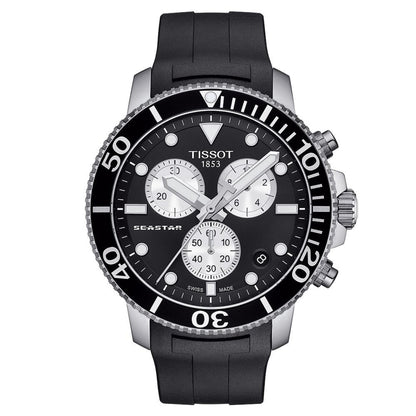 Tissot Chronograph Watch Seastar 1000 Orange T1204171705100