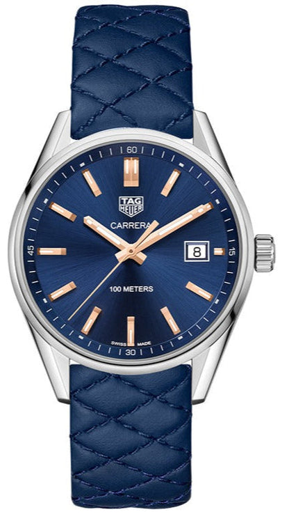 Tag Heuer Carrera Quartz 39mm Watch For Women War1112 Fc6391